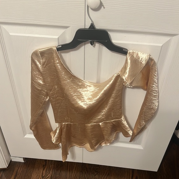 Nasty Gal Champagne Blouse - Picture 3 of 4